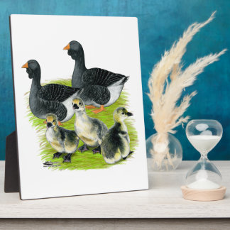 Toulouse Goose Family Plaque
