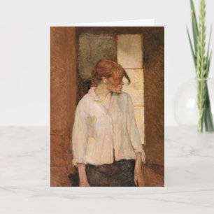Toulouse-Lautrec - A Montrouge, Rosa La Rouge Card