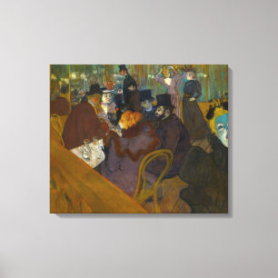 Toulouse-Lautrec - At the Rouge Canvas Print