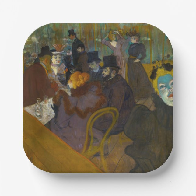 Toulouse-Lautrec - At the Rouge Paper Plate (Front)