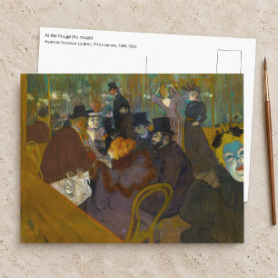 Toulouse-Lautrec - At the Rouge Postcard
