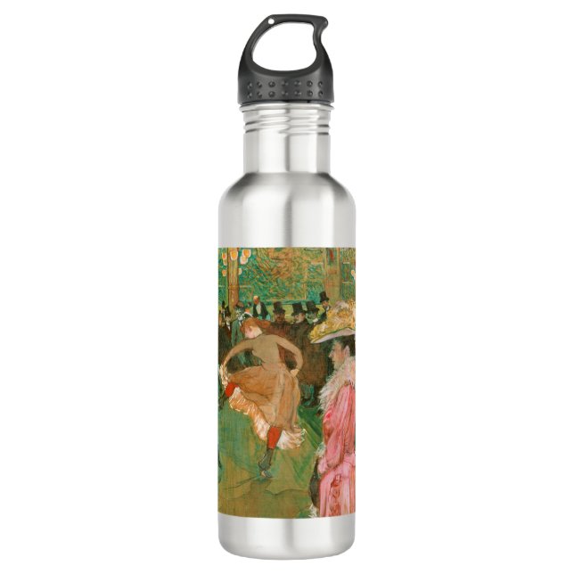 Toulouse-Lautrec - At the Rouge, The Dance 710 Ml Water Bottle (Front)