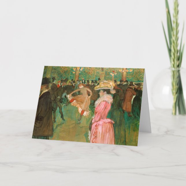 Toulouse-Lautrec - At the Rouge, The Dance Card (Front)