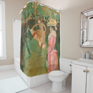 Toulouse-Lautrec - At the Rouge, The Dance Shower Curtain