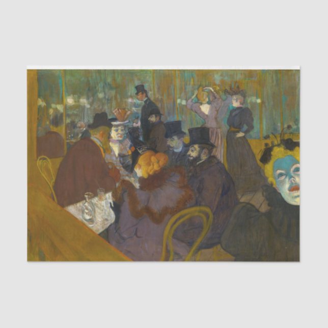 Toulouse-Lautrec - At the Rouge Tissue Paper (Front)
