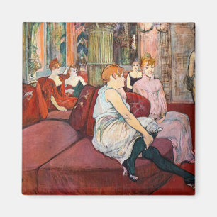 Toulouse-Lautrec - At the Salon, rue des Moulins Magnet