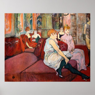 Toulouse-Lautrec - At the Salon, rue des Moulins Poster