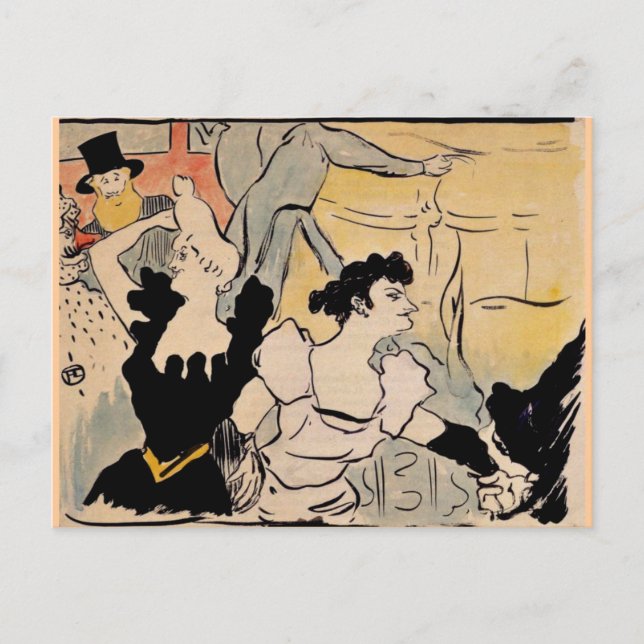 Toulouse-Lautrec, Au Bal Postcard (Front)