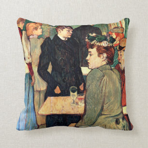 Toulouse-Lautrec - Corner in Moulin de la Galette Cushion