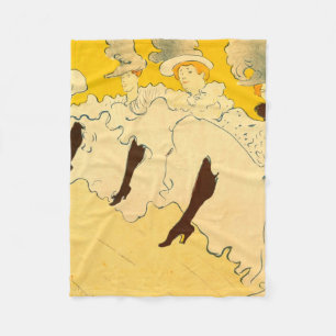 Toulouse-Lautrec Dancing Girls Poste Fleece Blanket