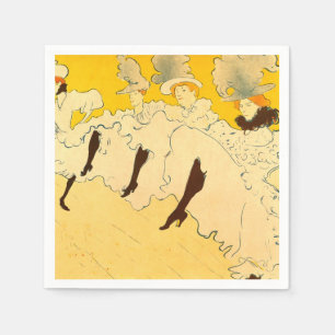 Toulouse-Lautrec Dancing Girls Poster Napkin