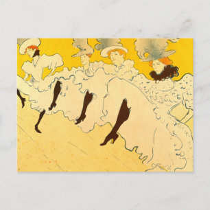 Toulouse-Lautrec Dancing Girls Poster Postcard