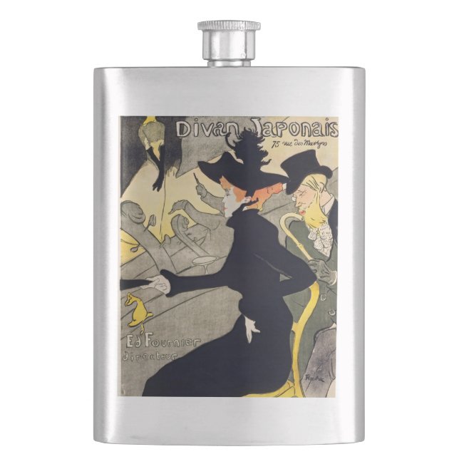 Toulouse-Lautrec - Divan Japonais Hip Flask (Front)