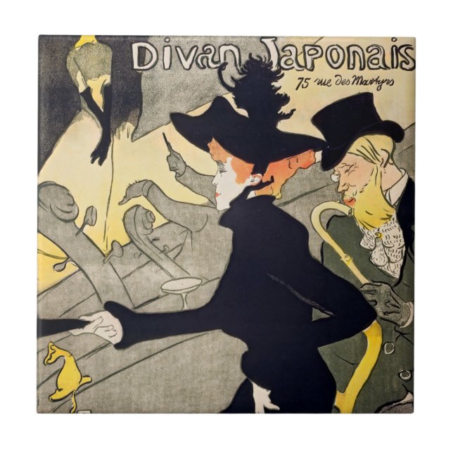 Toulouse-Lautrec - Divan Japonais Tile (Front)