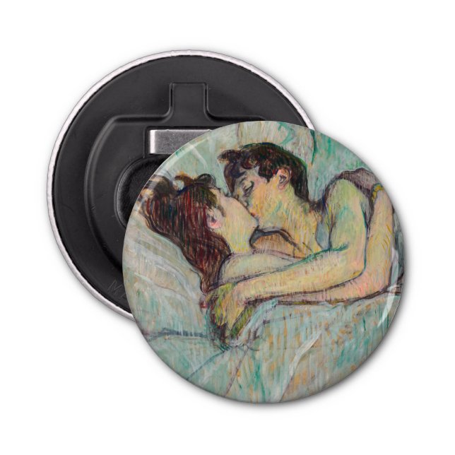 Toulouse-Lautrec - In Bed, The Kiss Bottle Opener (Front)