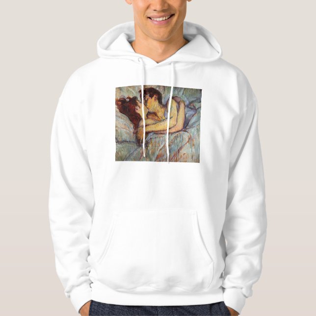 Toulouse-Lautrec In Bed The Kiss Hoodie (Front)