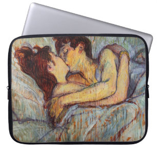 Toulouse-Lautrec In Bed The Kiss Laptop Sleeve