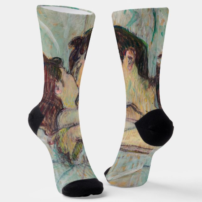 Toulouse-Lautrec - In Bed, The Kiss Socks (Angled)