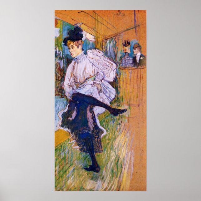 Toulouse-Lautrec - Jane Avril dances Poster (Front)