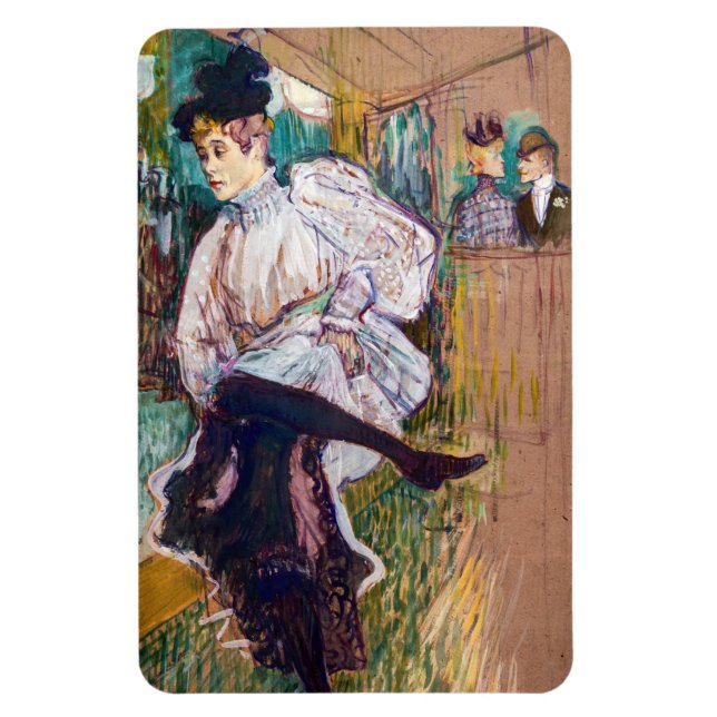 Toulouse-Lautrec - Jane Avril Dancing Magnet (Vertical)