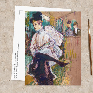 Toulouse-Lautrec - Jane Avril Dancing Postcard