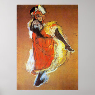 Toulouse-Lautrec — Jane Avril Dancing Poster