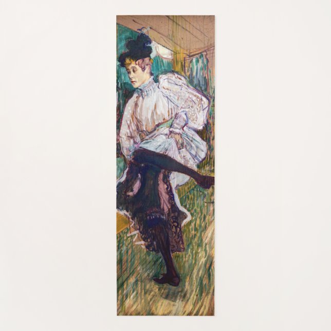 Toulouse-Lautrec - Jane Avril Dancing Yoga Mat (Front)