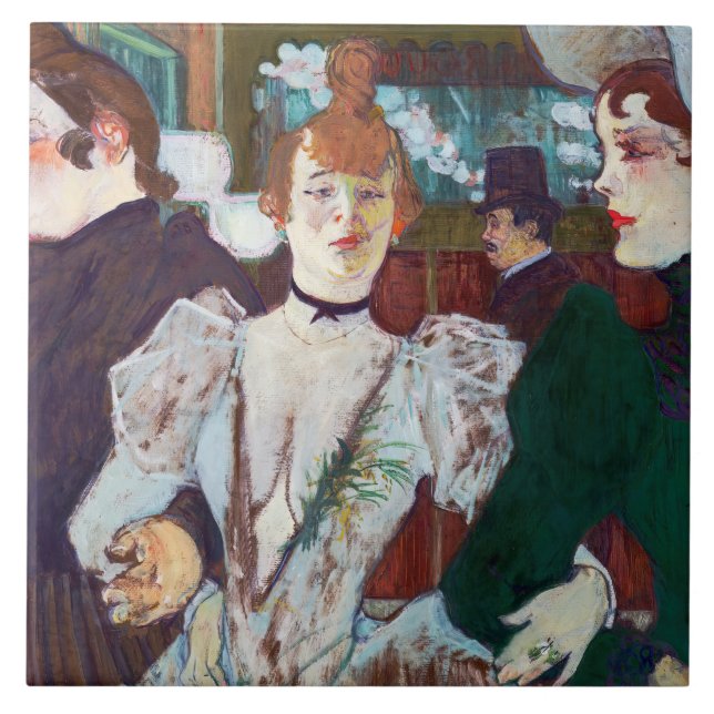 Toulouse-Lautrec - La Goulue Arriving at the Rouge Tile (Front)