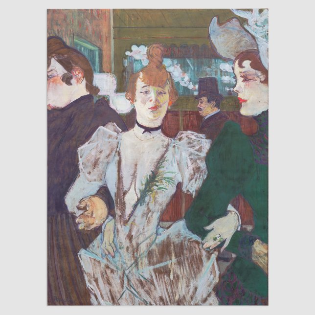 Toulouse-Lautrec - La Goulue Arriving at the Rouge Tissue Paper (Creator Uploaded)