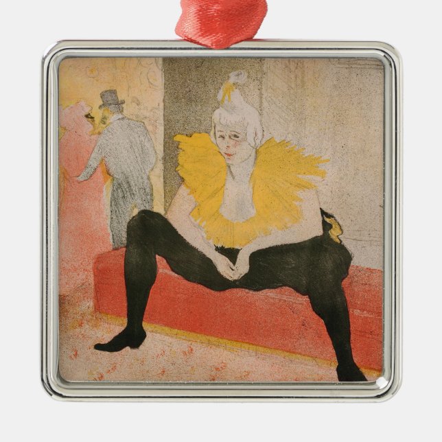 Toulouse-Lautrec - Mademoiselle Cha-u-kao Seated Metal Tree Decoration (Front)