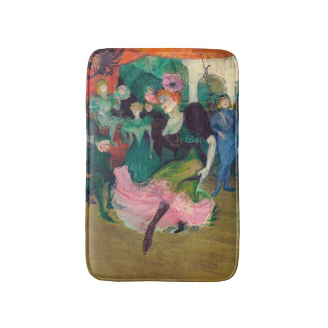 Toulouse-Lautrec - Marcelle Lender, Dancing Bolero Bath Mat (Front Vertical)