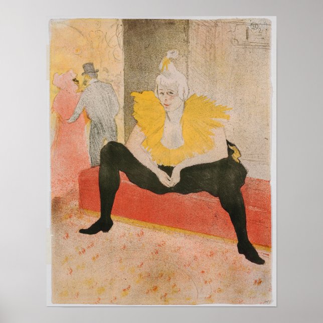 Toulouse-Lautrec - Miss Cha-u-kao Seated Poster (Front)