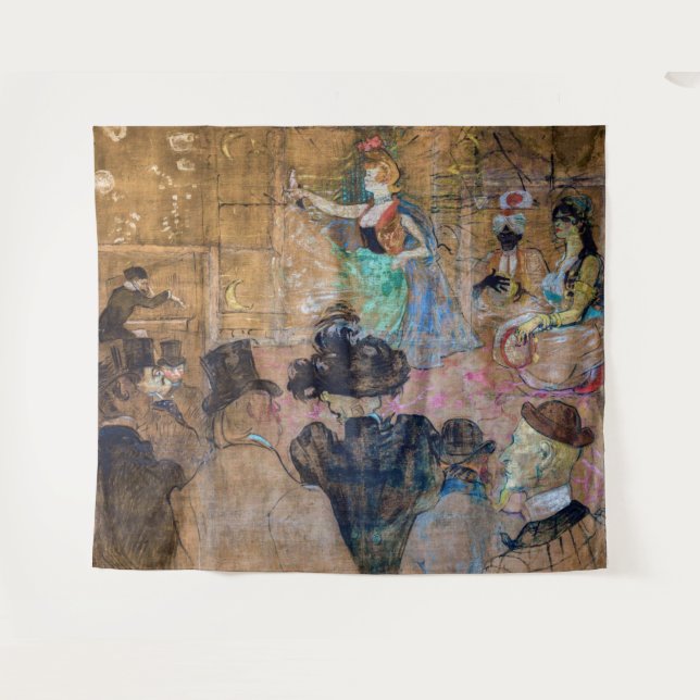 Toulouse-Lautrec - Moorish Dance / The Almehs Tapestry (Front (Horizontal))