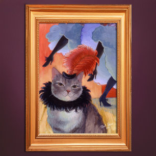 Toulouse-Lautrec Moulin Rouge Cat Wall Art