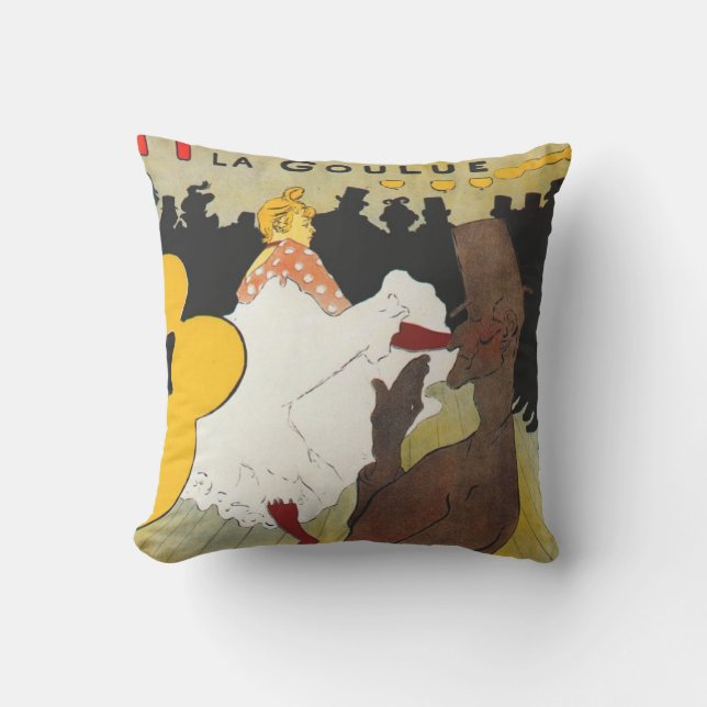 Toulouse Lautrec Poster Art Cushion (Front)