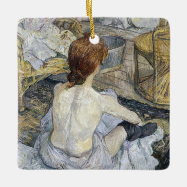 Toulouse-Lautrec - Rousse / Toilet Ceramic Ornament (Front)