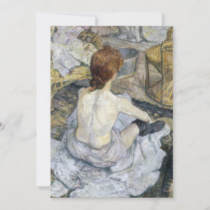 Toulouse-Lautrec - Rousse / Toilet Thank You Card