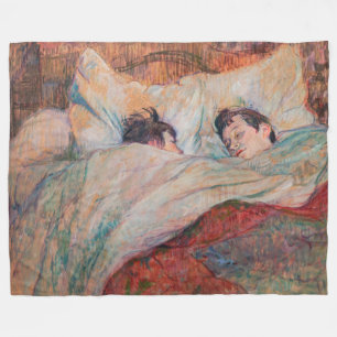 Toulouse-Lautrec - The Bed Fleece Blanket
