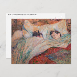 Toulouse-Lautrec - The Bed Postcard