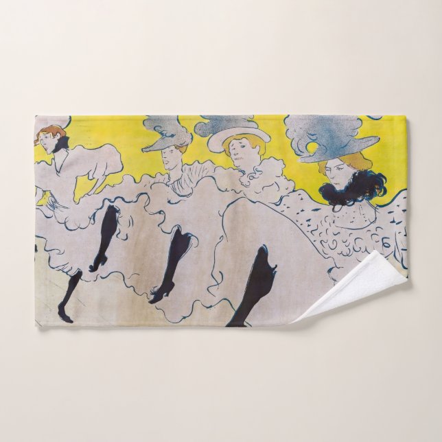 Toulouse-Lautrec - Troupe de Mlle Eglantine Bath Towel Set (Hand Towel)
