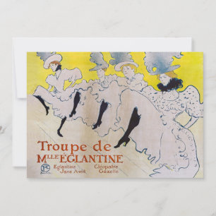 Toulouse-Lautrec - Troupe de Mlle Eglantine Invitation