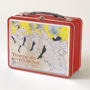 Toulouse-Lautrec - Troupe de Mlle Eglantine Metal Lunch Box