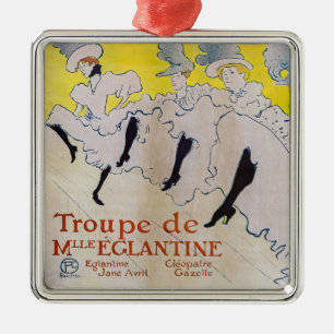 Toulouse-Lautrec - Troupe de Mlle Eglantine Metal Tree Decoration