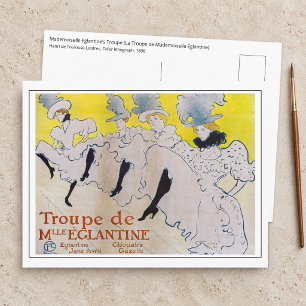 Toulouse-Lautrec - Troupe de Mlle Eglantine Postcard