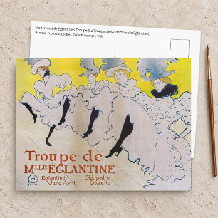 Toulouse-Lautrec - Troupe de Mlle Eglantine Postcard