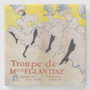 Toulouse-Lautrec - Troupe de Mlle Eglantine Stone Coaster