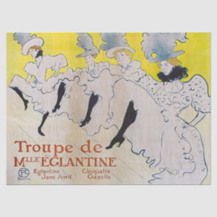 Toulouse-Lautrec - Troupe de Mlle Eglantine Tissue Paper