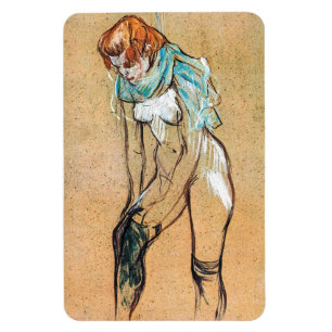 Toulouse-Lautrec - Woman Pulling Up her Stockings Magnet