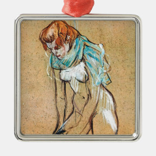 Toulouse-Lautrec - Woman Pulling Up her Stockings Metal Tree Decoration