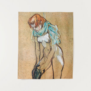 Toulouse-Lautrec - Woman Pulling Up her Stockings Tapestry
